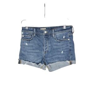 Pilcro The Signature High Rise cuffed denim shorts from Anthropologie Size 26